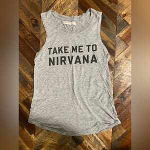 Gray Nirvana Spiritual Gangster Graphic Tank Top